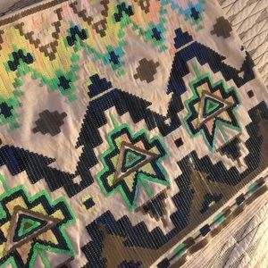 Express Aztec Sequin Skirt